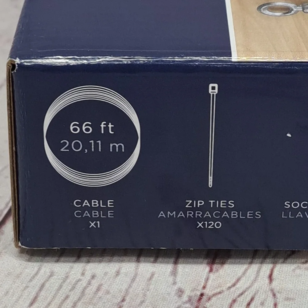 HAMPTON BAY 66 ft. String Light Installation Hardware Kit, Link Up To 3 Kits